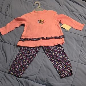 Basic Editions Pink Ribbed Top